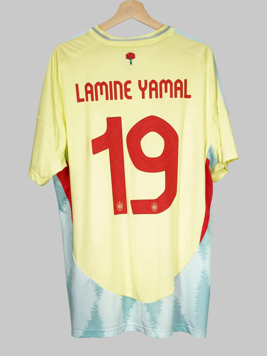 Spain Away Shirt 2024/25 Lamine Yamal 19 (XL)