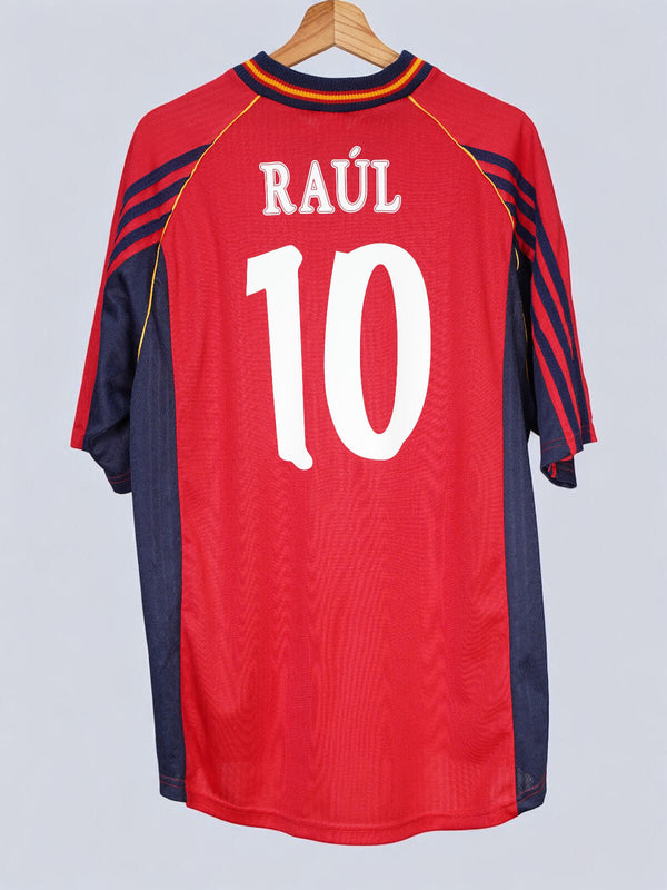 Spain Home Shirt 1998/99 Raul #10 (L)