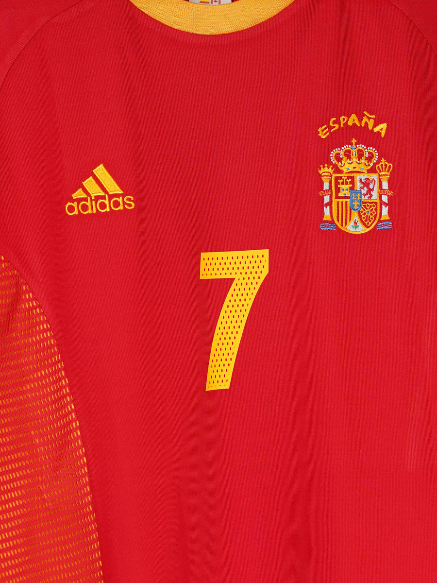 Spain Home Shirt 2003/4 Raul 7 (L)