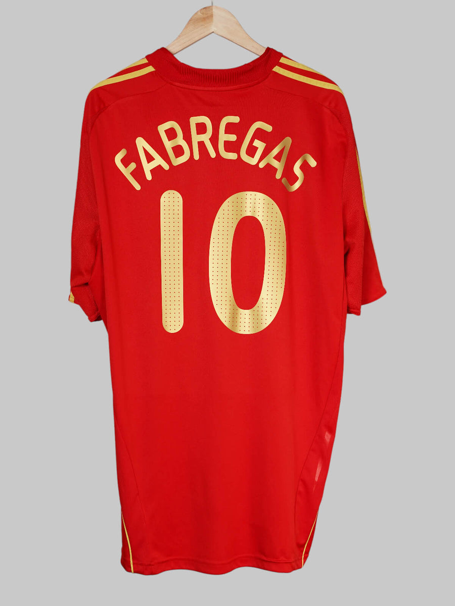 Spain Home Shirt 2008/10 Fabregas 10 (XXL)
