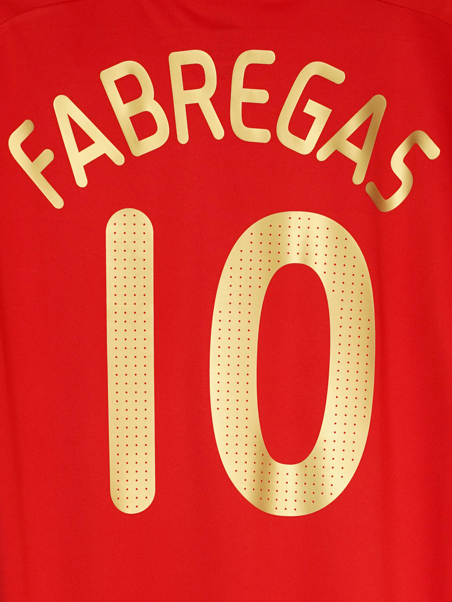 Spain Home Shirt 2008/10 Fabregas 10 (XXL)