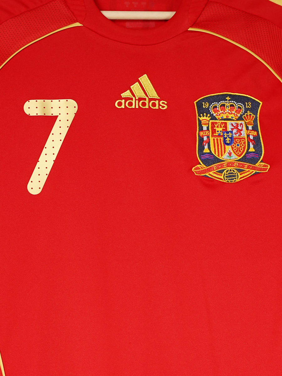 Spain Home Shirt 2008/9 David Villa 7 (M)