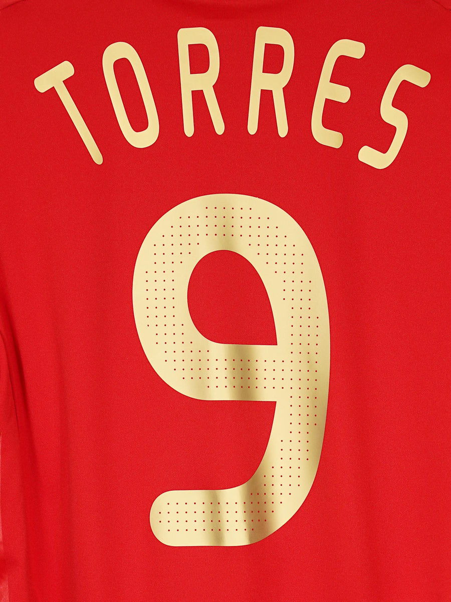 Spain Home Shirt 2008/9 Torres 9 (M)