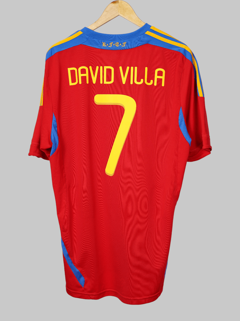 Spain Home Shirt 2010/11 David Villa 7 (XL)