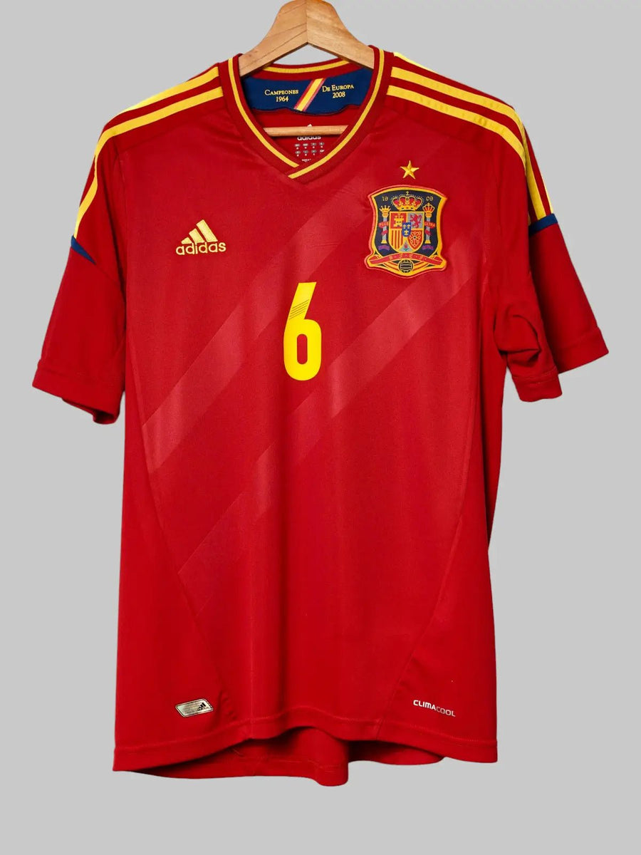 Spain Home Shirt 2012/13 A.Iniesta 6 (M)