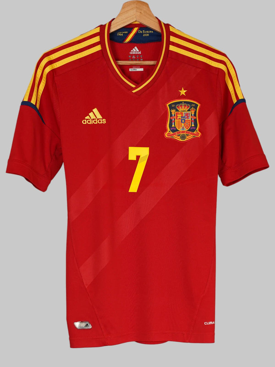 Spain Home Shirt 2012/13 David Villa 7 (S)