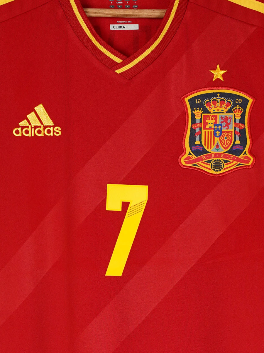 Spain Home Shirt 2012/13 David Villa 7 (S)