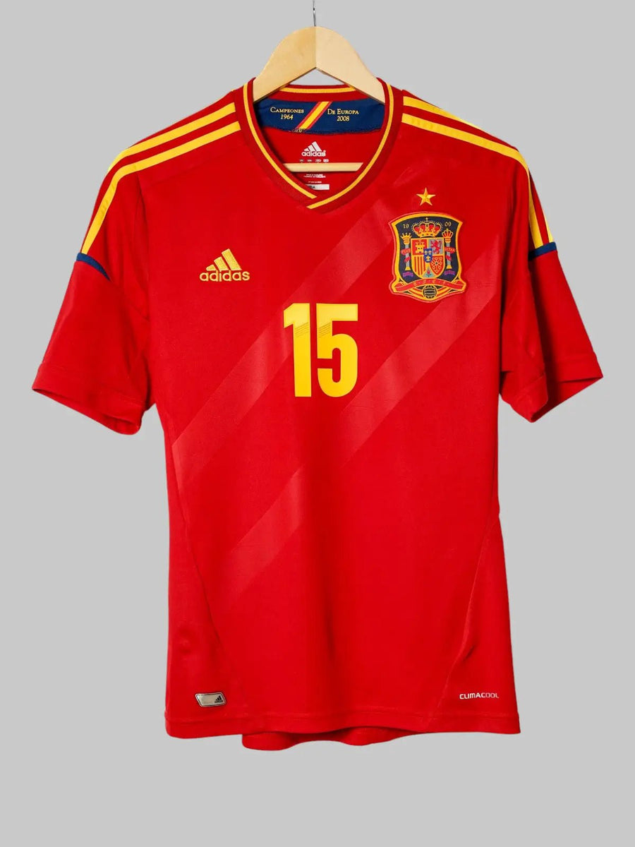Spain Home Shirt 2012/13 Ramos 15 (M)