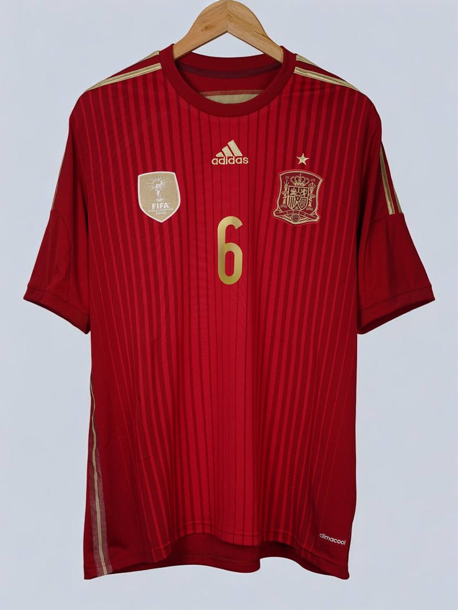 Spain Home Shirt 2014/15 A.Iniesta 6 (L)