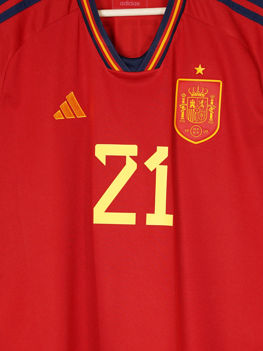 Spain Home Shirt 2022/23 Pedri 21 (L)