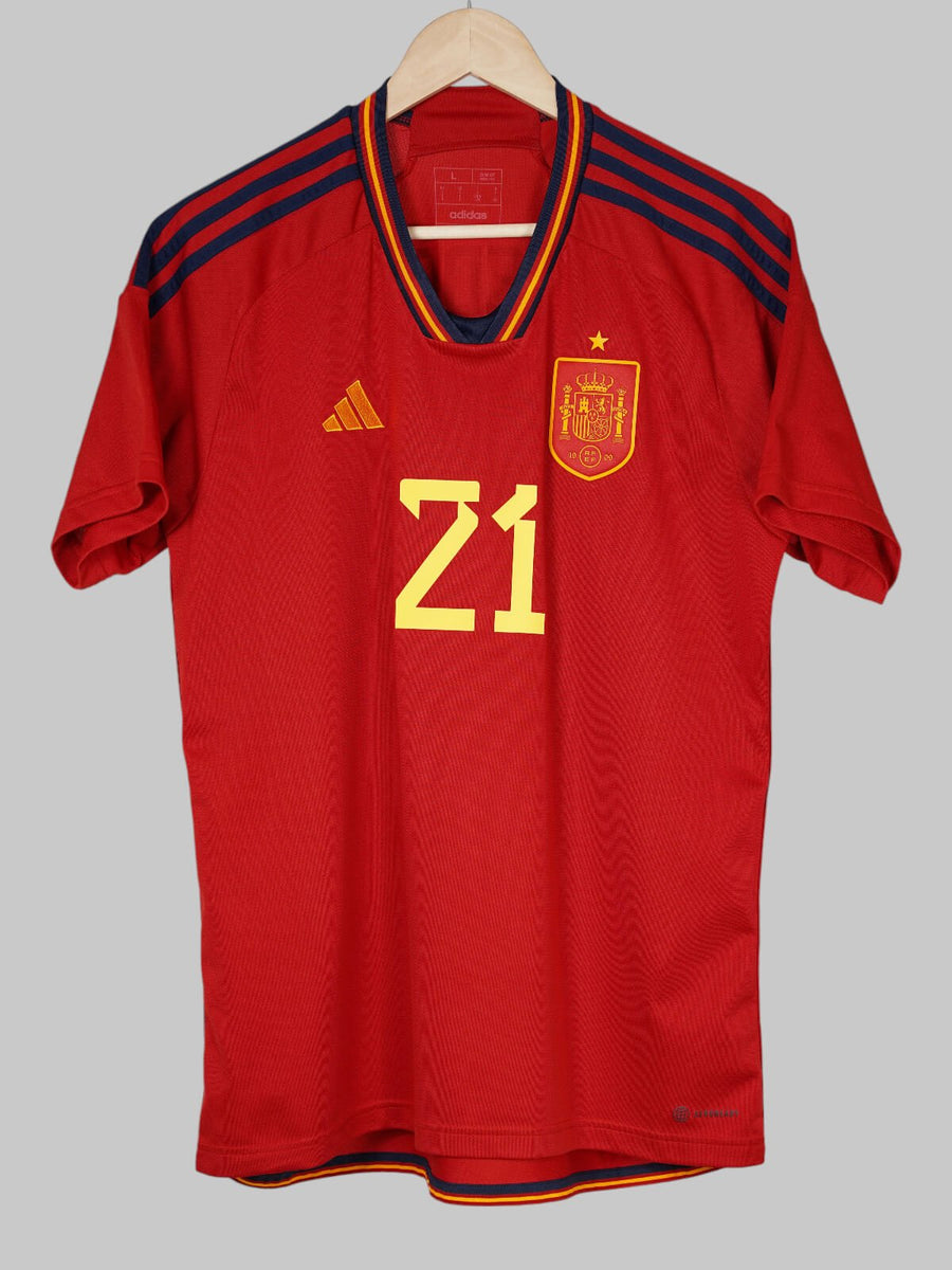 Spain Home Shirt 2022/23 Pedri 21 (L)