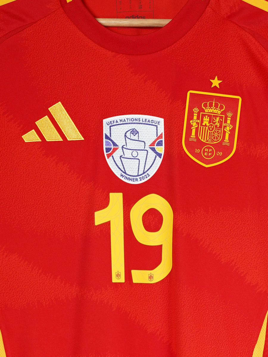 Spain Home Shirt L/S 2024/25 Lamine Yamal 19 (M)