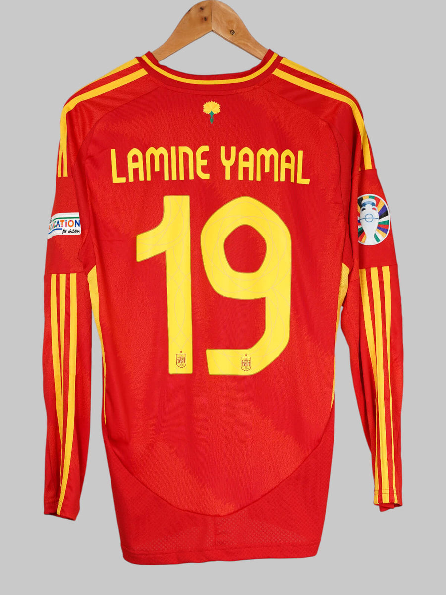 Spain Home Shirt L/S 2024/25 Lamine Yamal 19 (M)