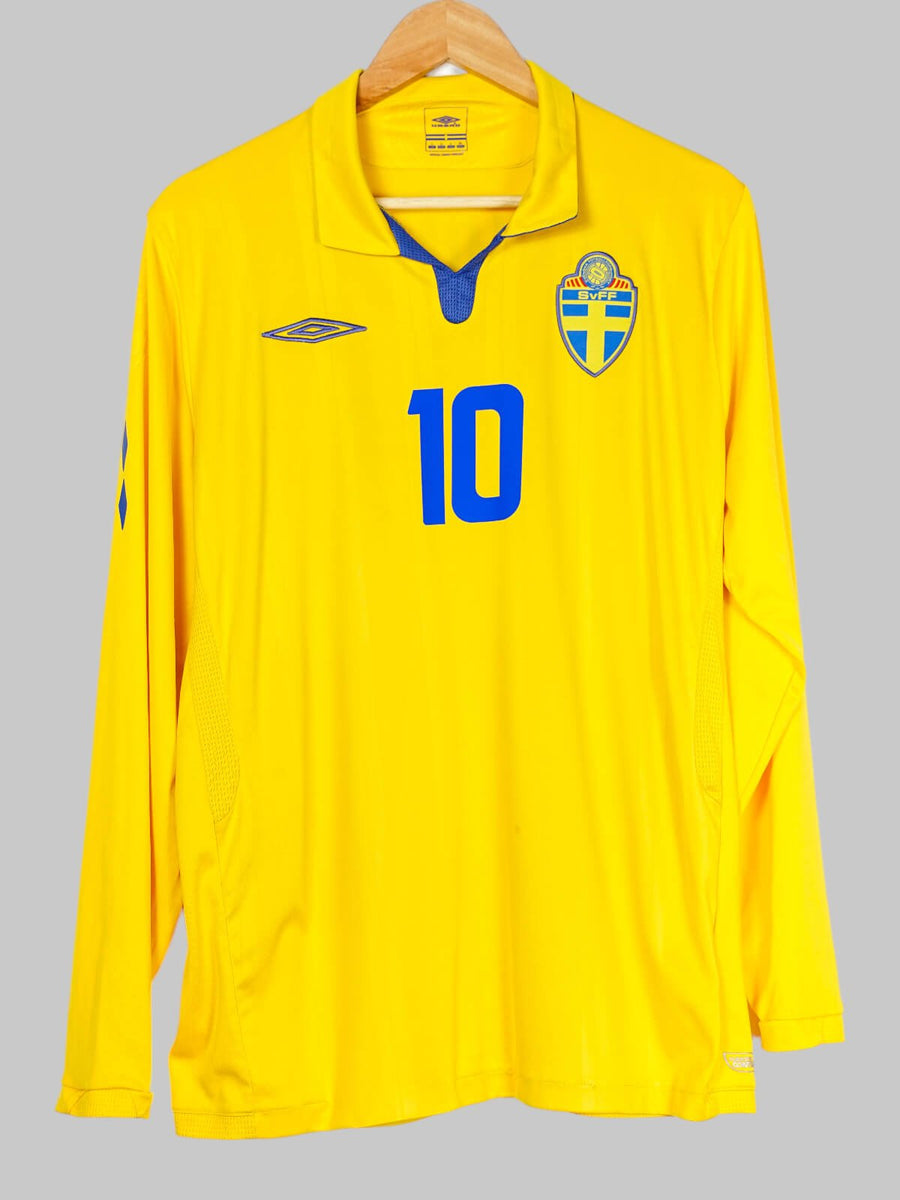 Sweden Home Shirt L/S 2009/10 Ibrahimovic 10 (L)