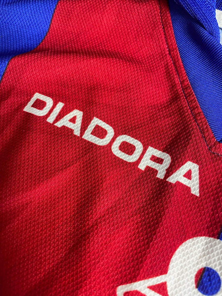 1997/98 Bologna FC Baggio #10 Home Shirt L/S (XL)