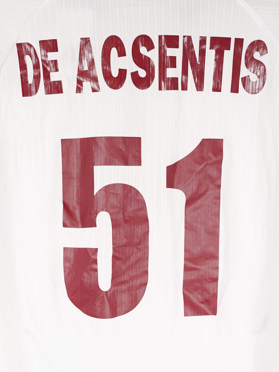 Torino Away Shirt L/S 2000/1 De Acsentis 51 Match Worn (L)