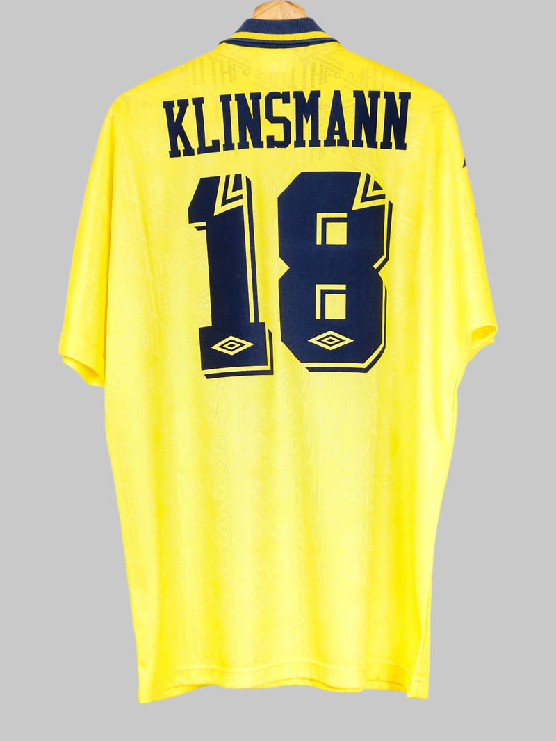 Tottenham Away Shirt 1991-95 Klinsmann 18 (XL)