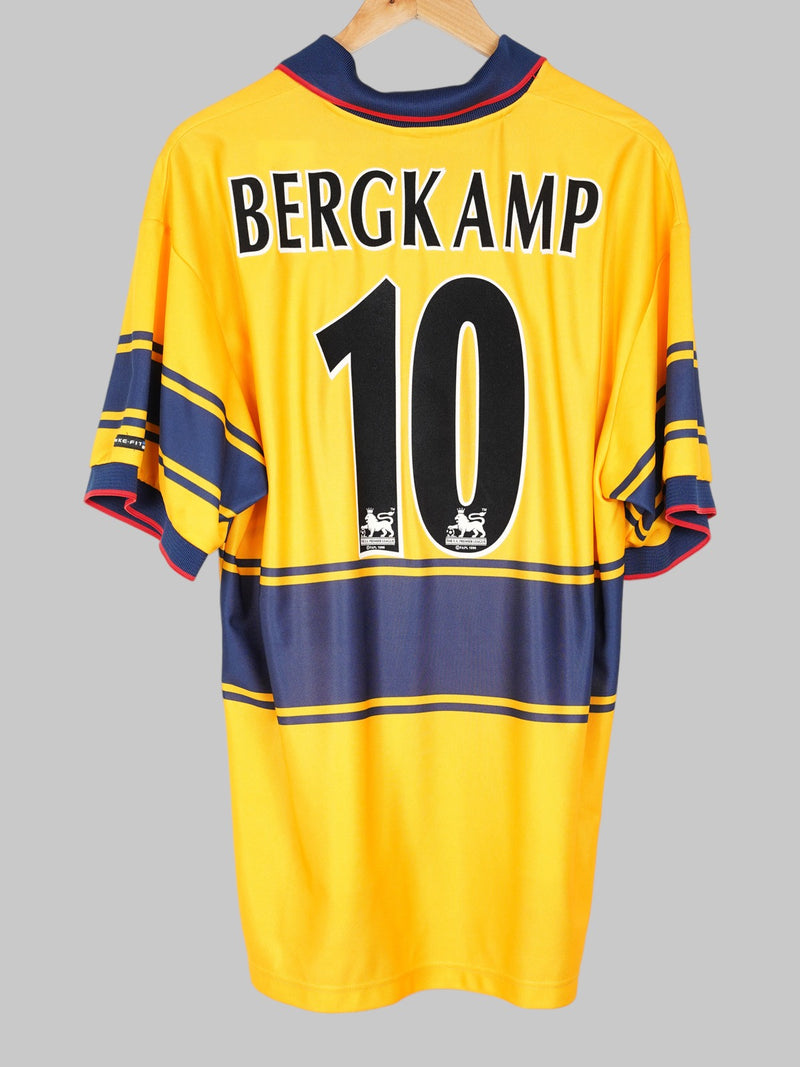 1997/99 Arsenal Bergkamp #10 Away Shirt (XL)