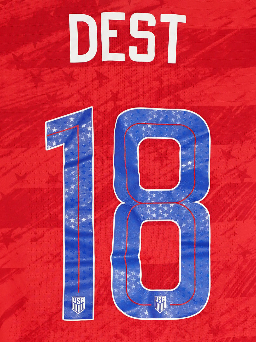 USA Away Shirt 2019/20 Dest 18 Match Worn/Issued (L)