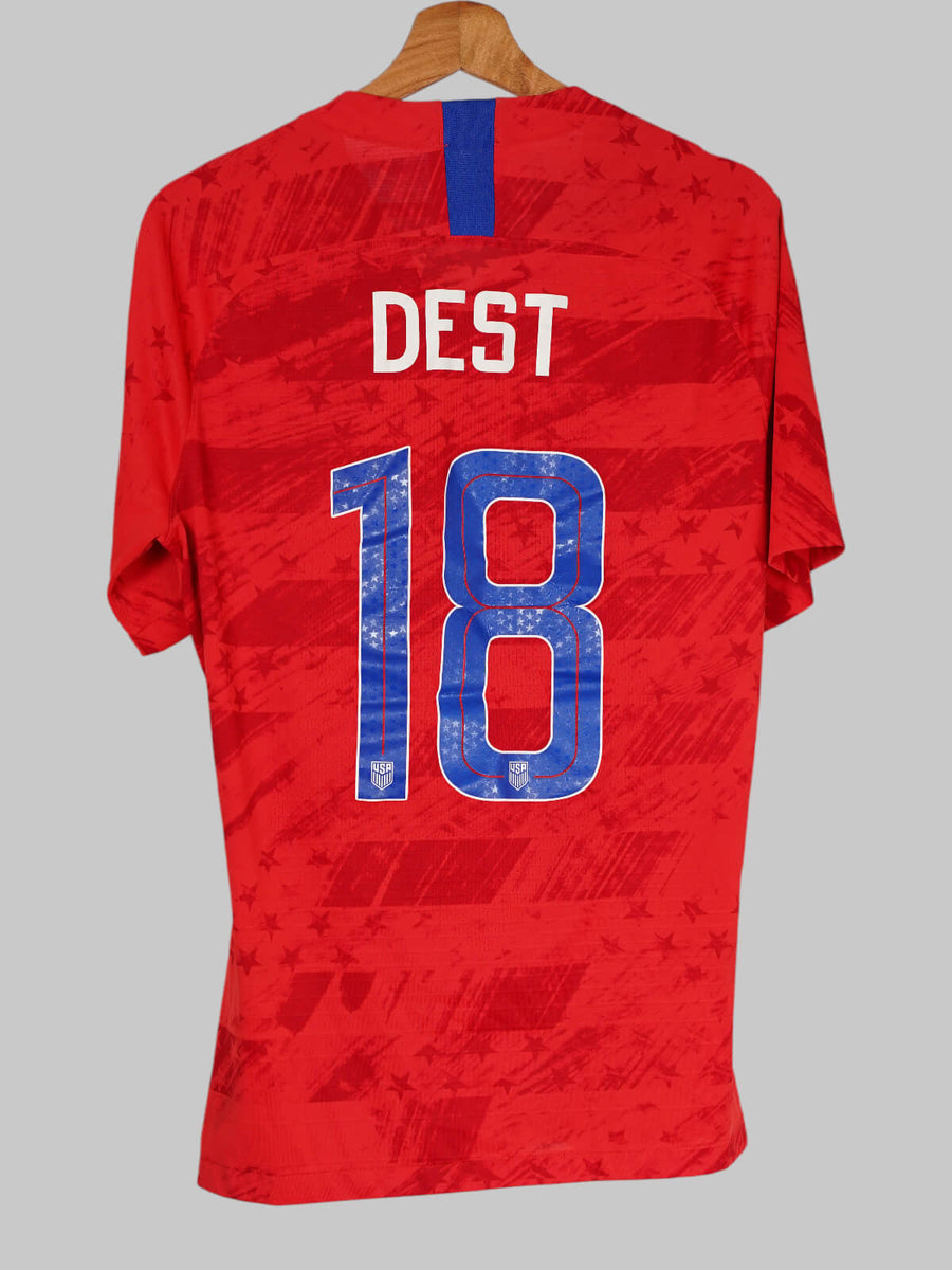 USA Away Shirt 2019/20 Dest 18 Match Worn/Issued (L)