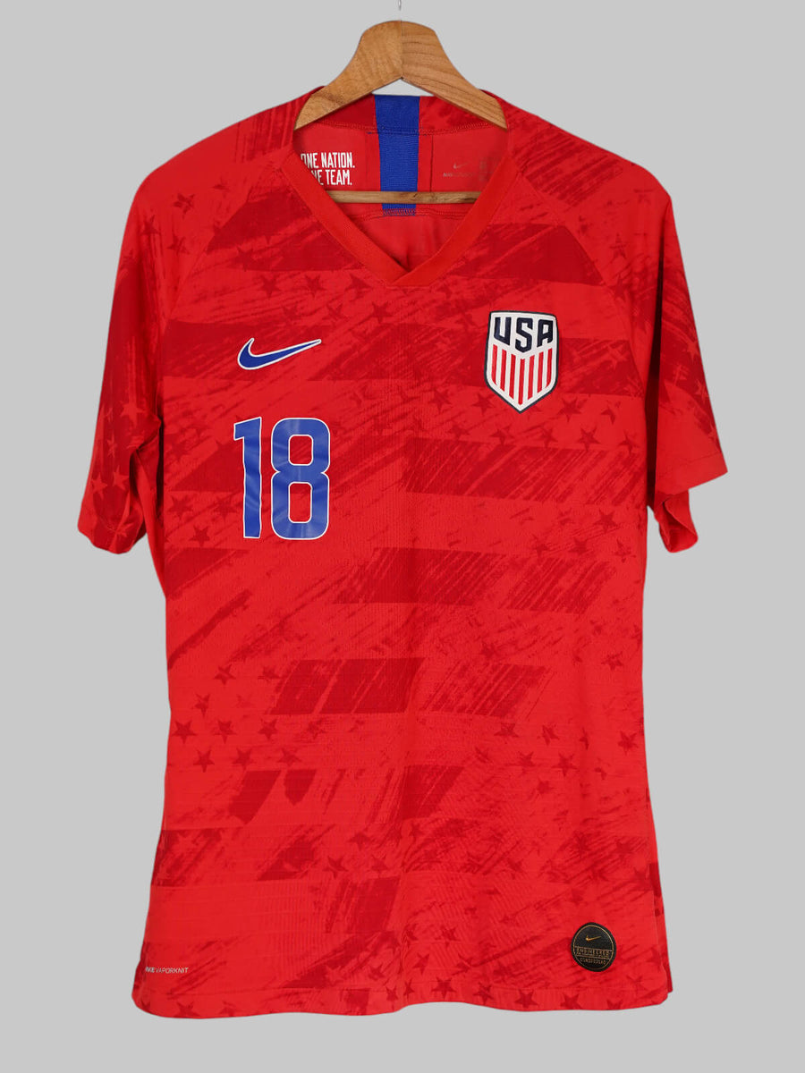 USA Away Shirt 2019/20 Dest 18 Match Worn/Issued (L)