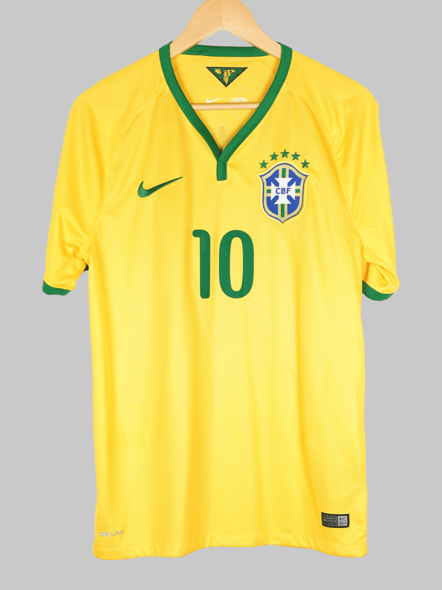 2014/15 Brazil Neymar Jr #10 Home Shirt (M)