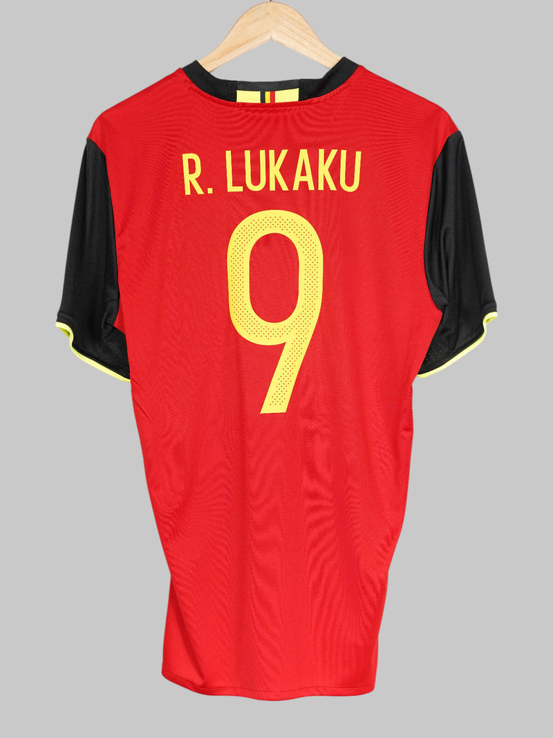 2016/17 Belgium Lukaku #9 Home Shirt (M)
