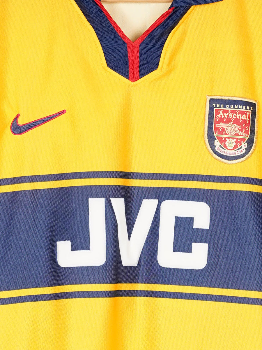 1997/99 Arsenal Bergkamp #10 Away Shirt (XL)