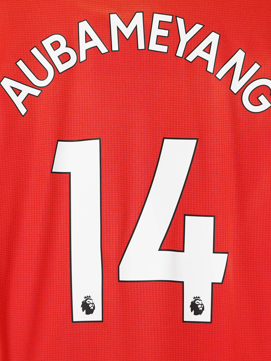 2021/22 Arsenal Aubameyang #14 Home Shirt Player Issue (M)
