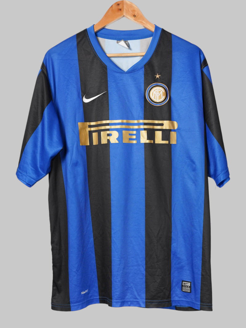 2008/9 Inter Milan Ibrahimovic #8 Home Shirt (XL)
