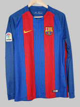 2016/17 Barcelona Iniesta #8 Home Shirt L/S (M)