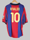 2000/1 Barcelona Rivaldo #10 Thuisshirt (XL) Nike