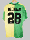 1992/94 Manchester United Beckham #28 Maillot Third (L) Umbro