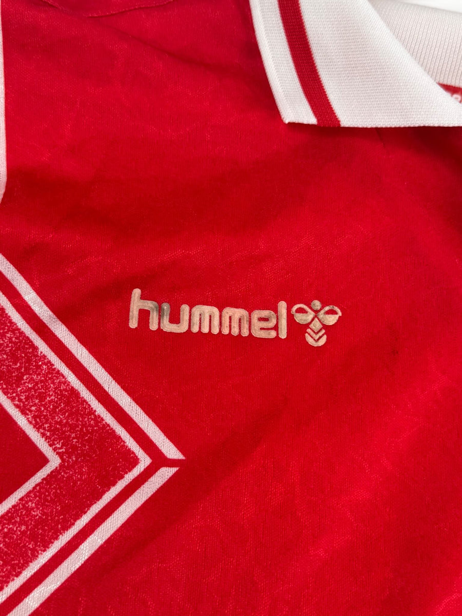 1994/95 Denmark Brian Steen Nielsen #7 Home Shirt Match Worn (XL) Hummel