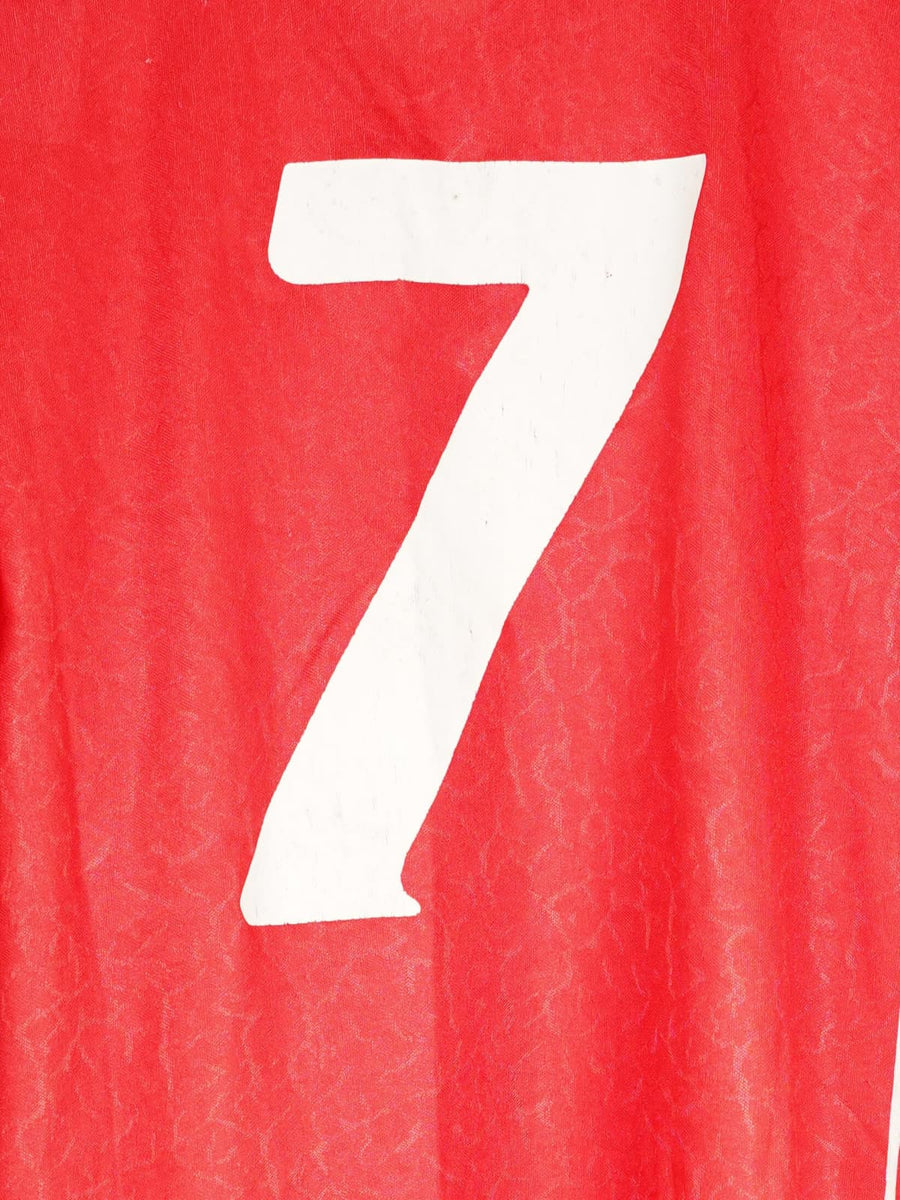 1994/95 Denmark Brian Steen Nielsen #7 Home Shirt Match Worn (XL) Hummel