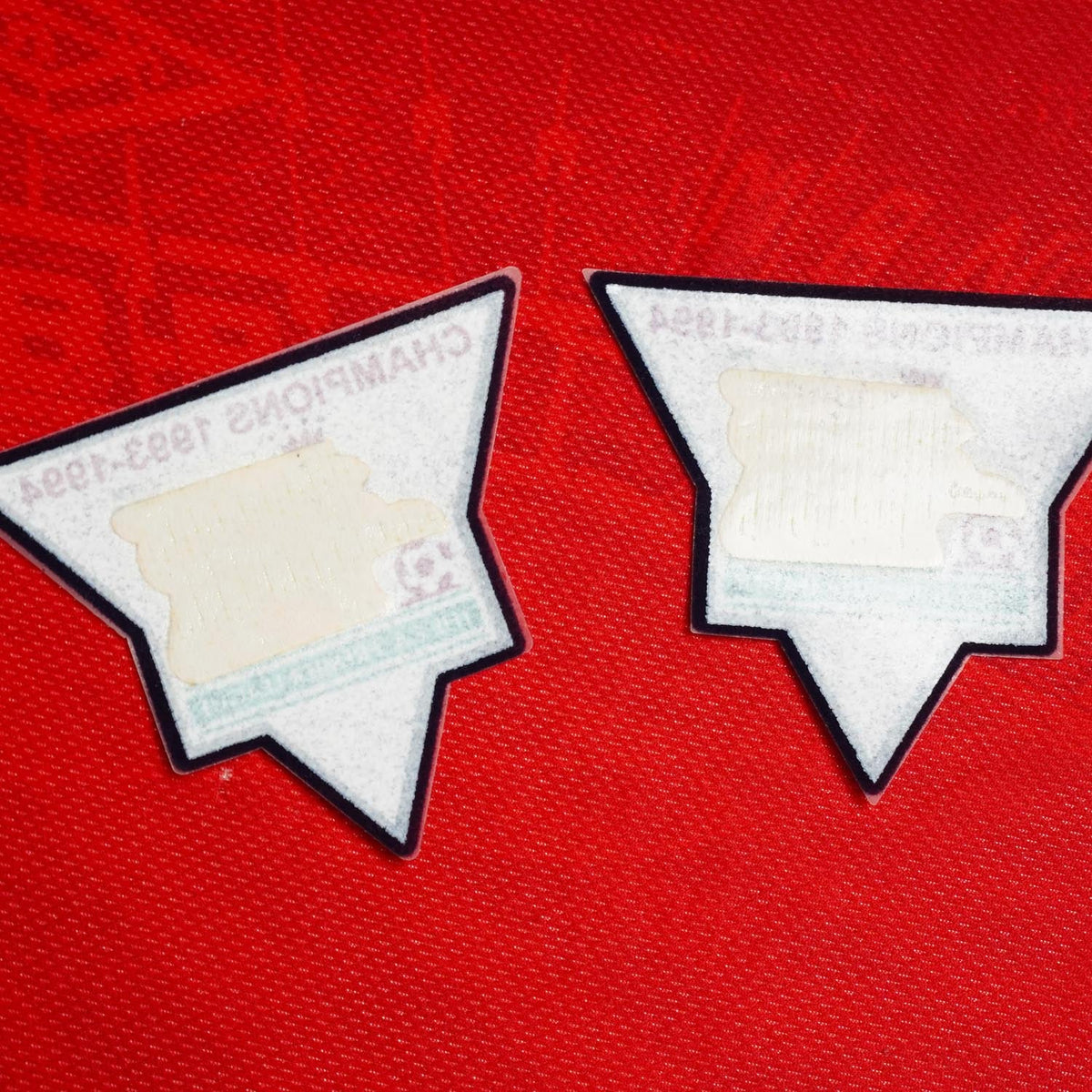 1994/95 Manchester United Premier League Champions 1993/94 Patches (Repro)