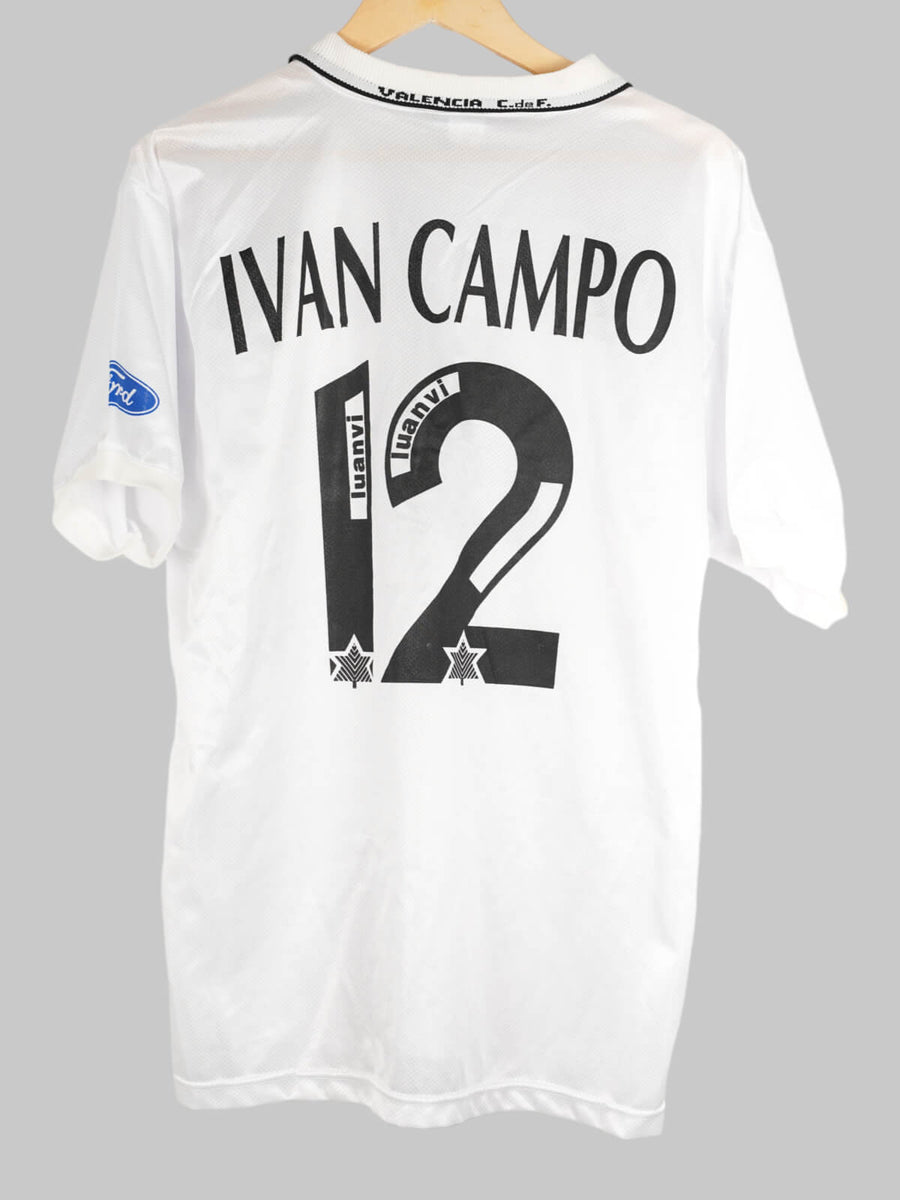 1995/96 Valencia Ivan Campo #12 Home Shirt (XL)