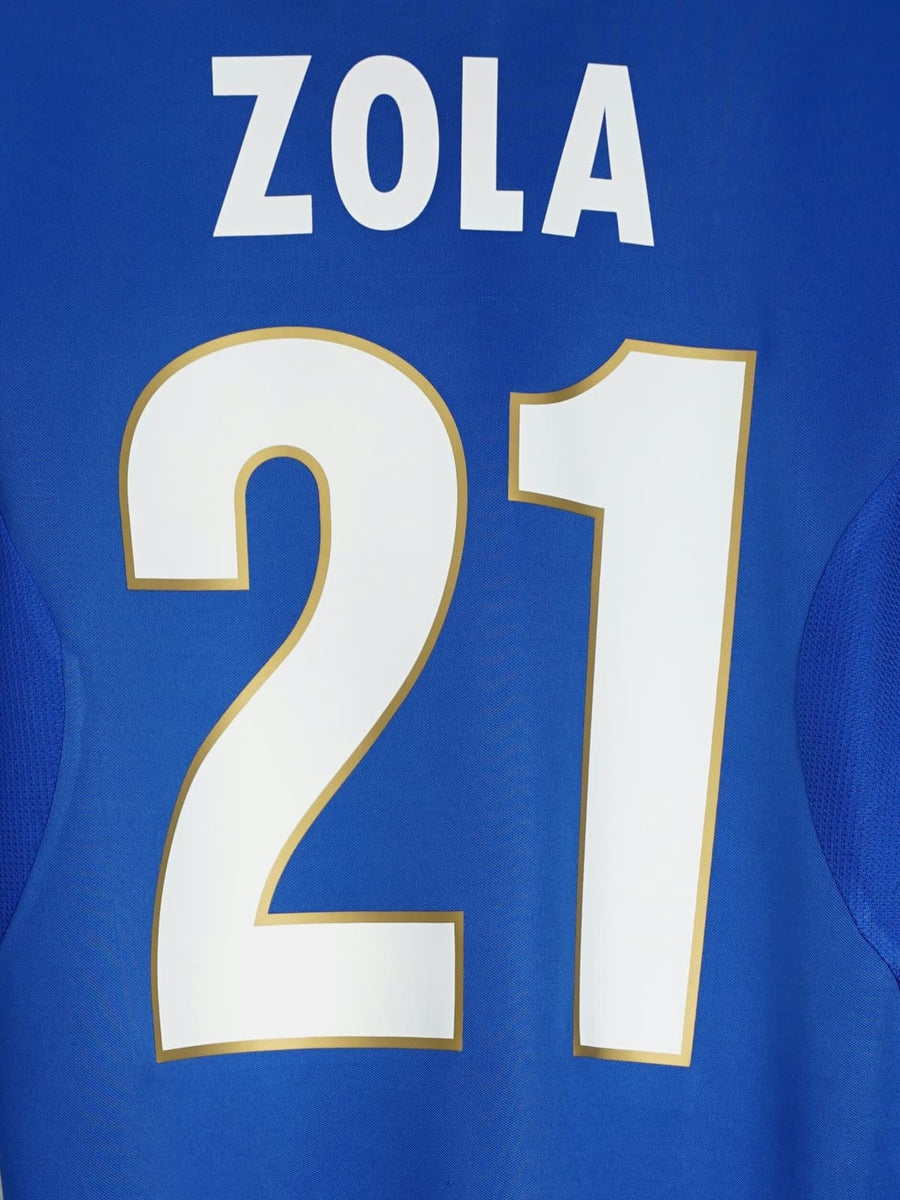 Italy Home Shirt 1996/97 L/S Zola 21 (S)