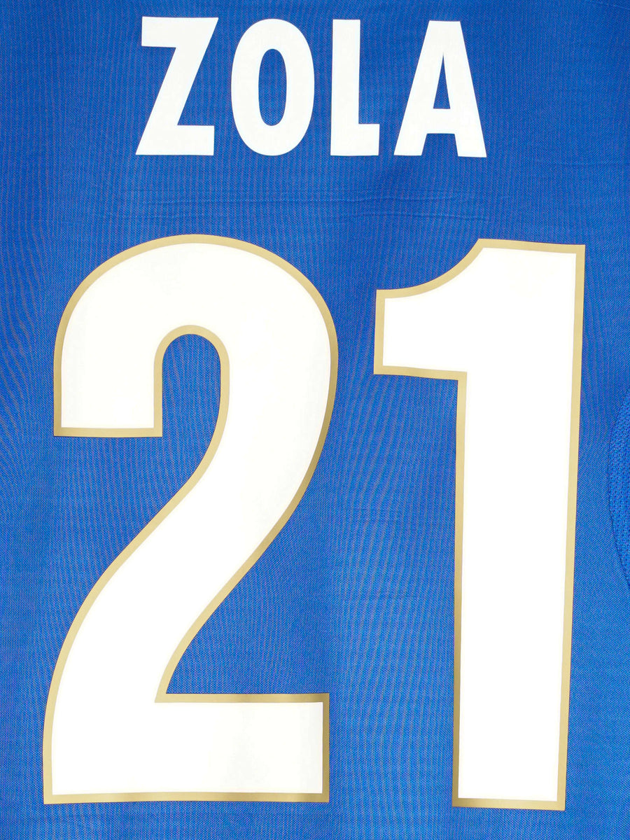 1996/97 Italy Zola #21 Home Shirt (M)