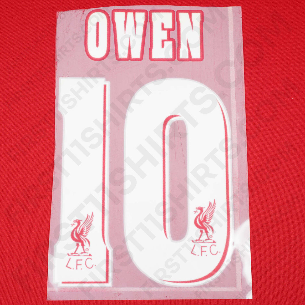1996/97 Liverpool Home Name Set Owen 10 (Repro)