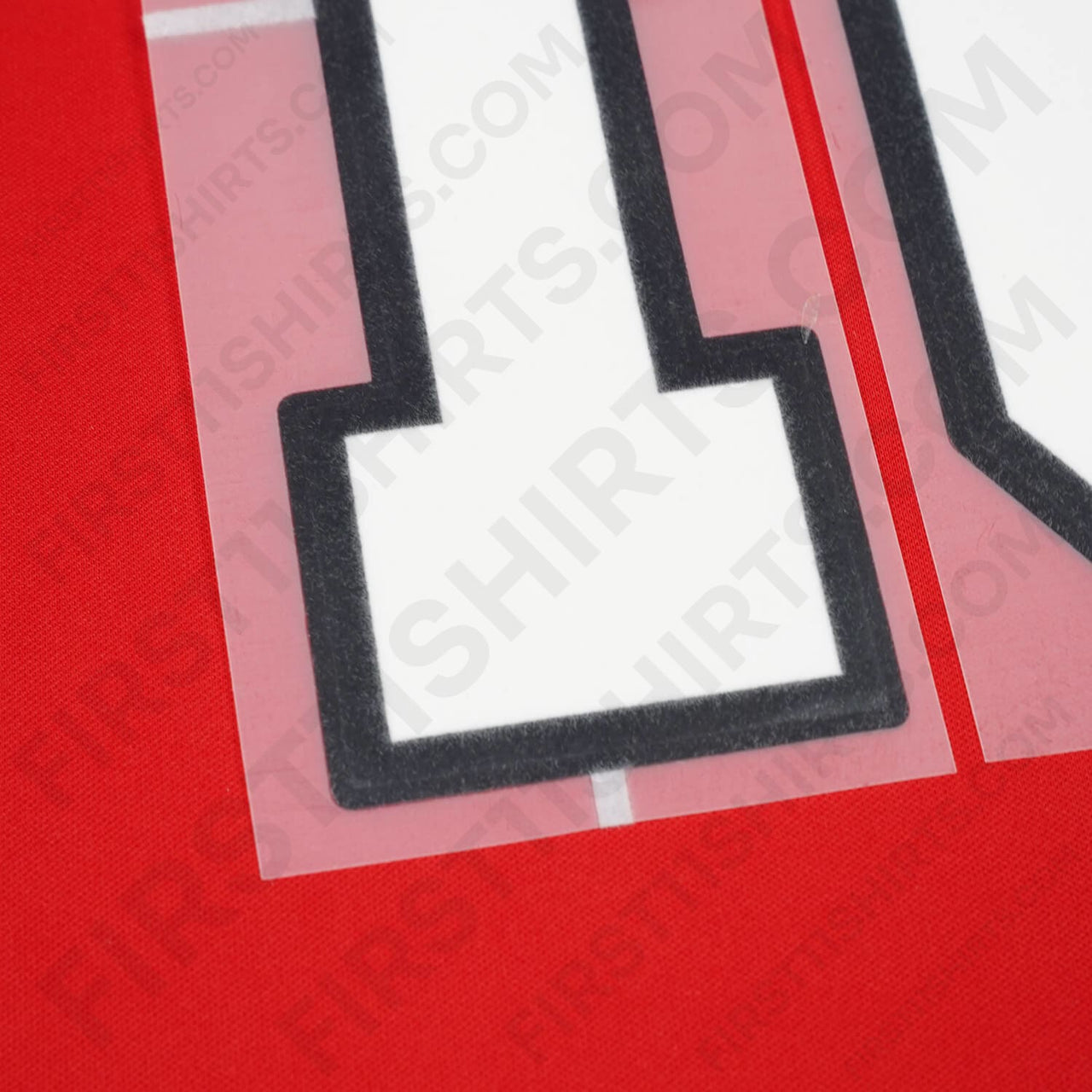 1996/97 Manchester United Home/Third Name Set Beckham 10 Flock (Repro)