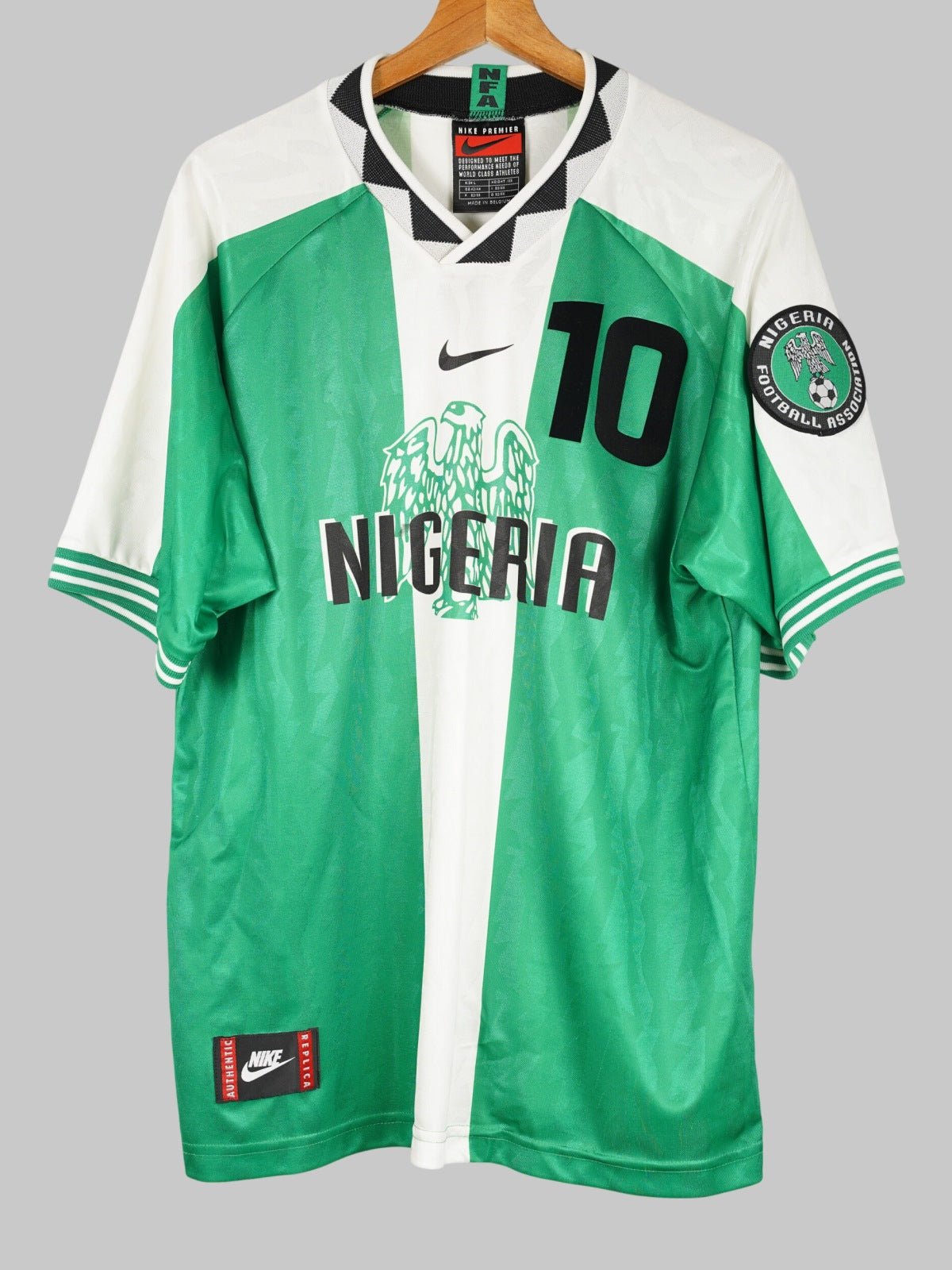 1996/97 Nigeria Okocha #10 Home Shirt (L) Nike | First11