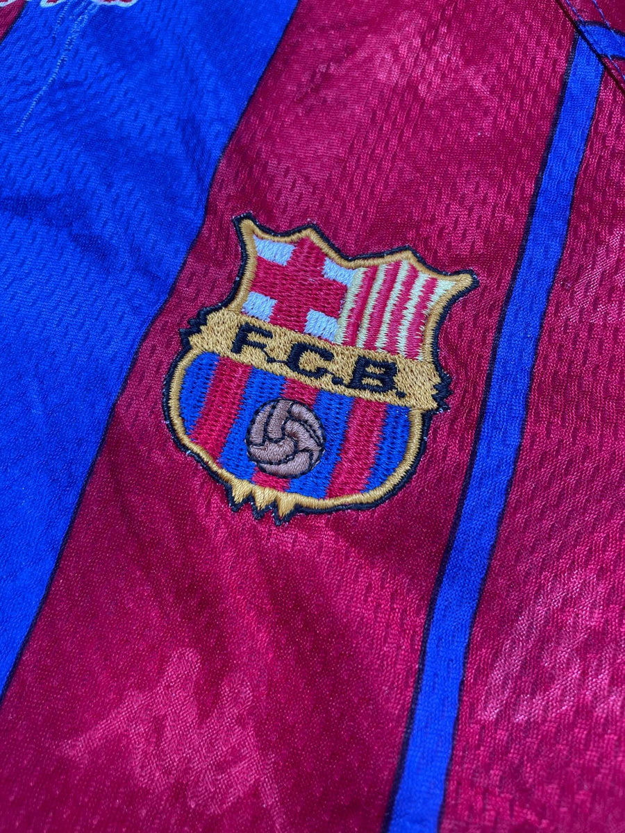 1997/98 Barcelona Rivaldo #11 Home Shirt (XL)