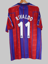 1997/98 Barcelona Rivaldo #11 Home Shirt (XL)