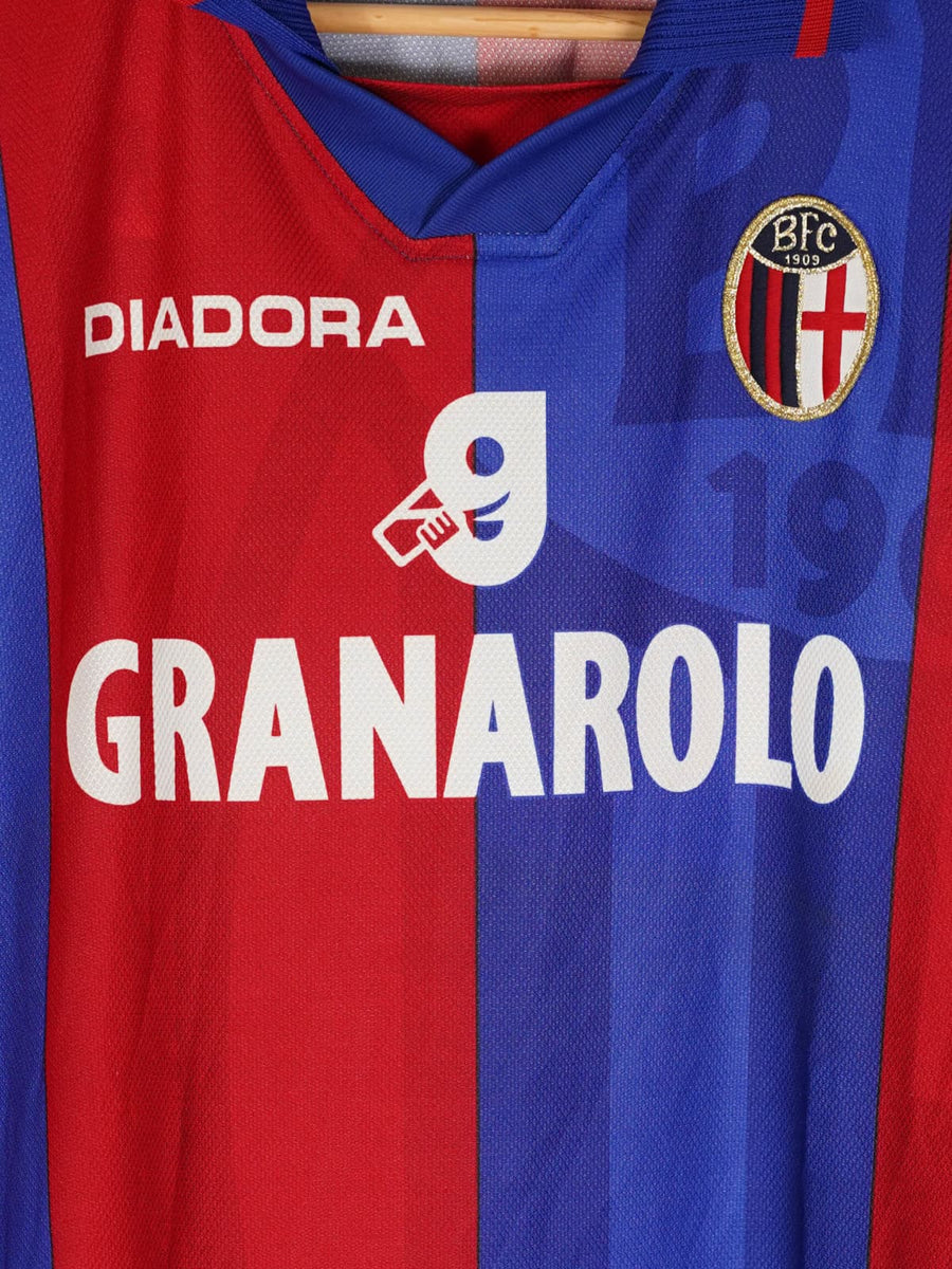 1997/98 Bologna FC Baggio #10 Home Shirt L/S (XL)