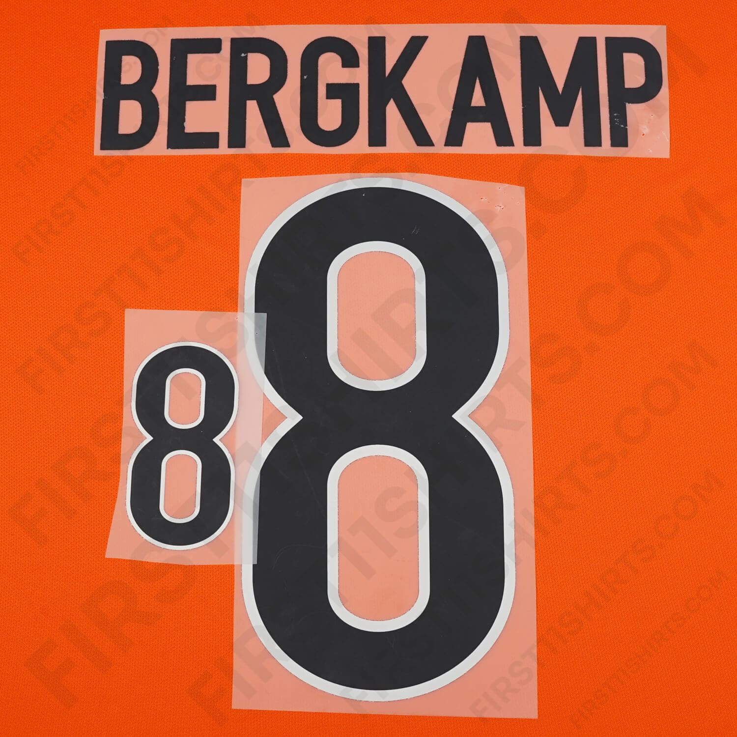 1997/98 Netherlands Home Name Set Bergkamp 8 (Repro)