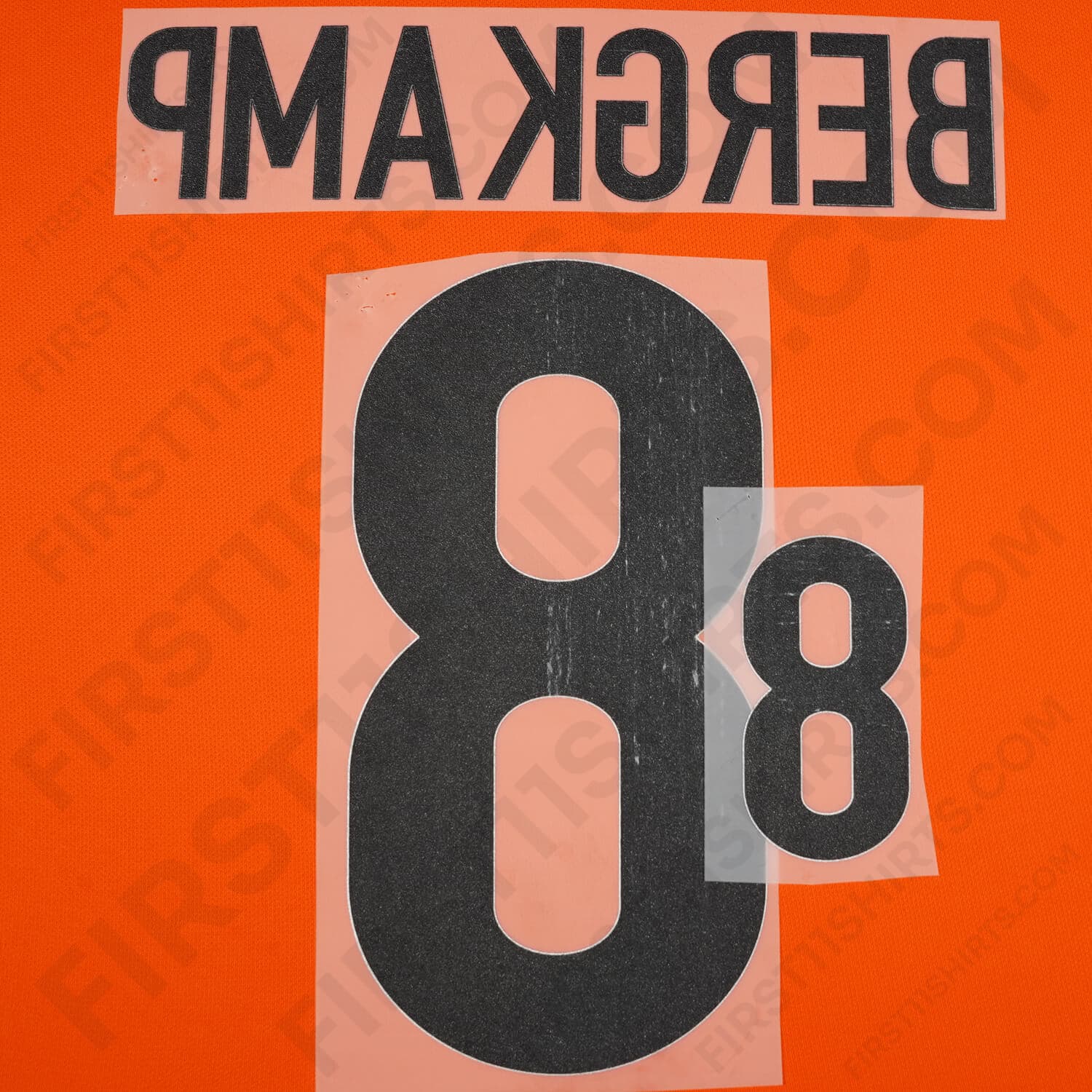 1997/98 Netherlands Home Name Set Bergkamp 8 (Repro)