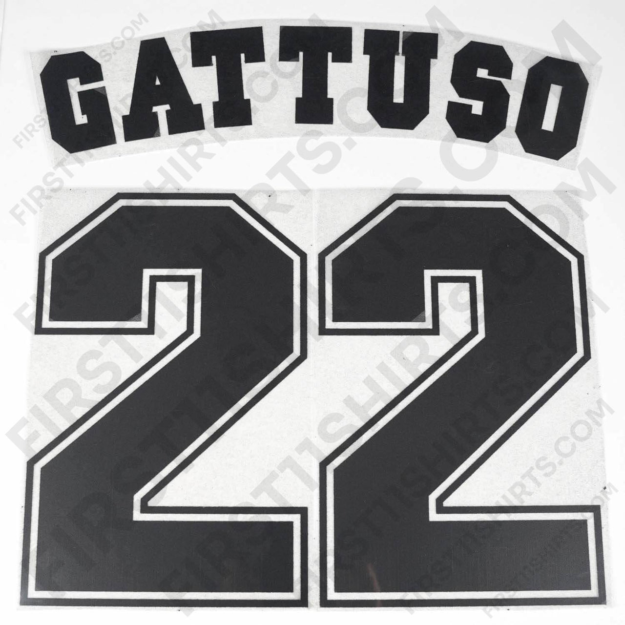 1997/98 Rangers Away Name Set Gattuso 22 (Repro)