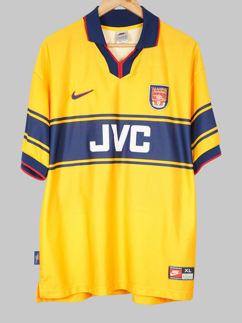 1997/99 Arsenal Bergkamp #10 Away Shirt (XL)