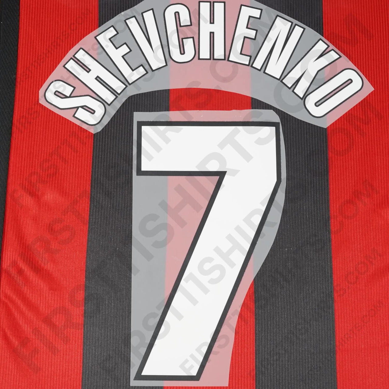 1998 - 2000 AC Milan Home Name Set Shevchenko 7 (Repro)